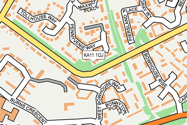KA11 1QJ map - OS OpenMap – Local (Ordnance Survey) KA11 1QJ map - OS OpenMap – Local (Ordnance Survey)