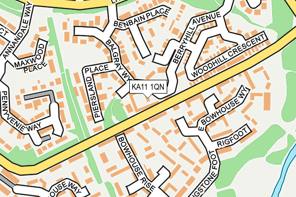 KA11 1QN map - OS OpenMap – Local (Ordnance Survey) KA11 1QN map - OS OpenMap – Local (Ordnance Survey)