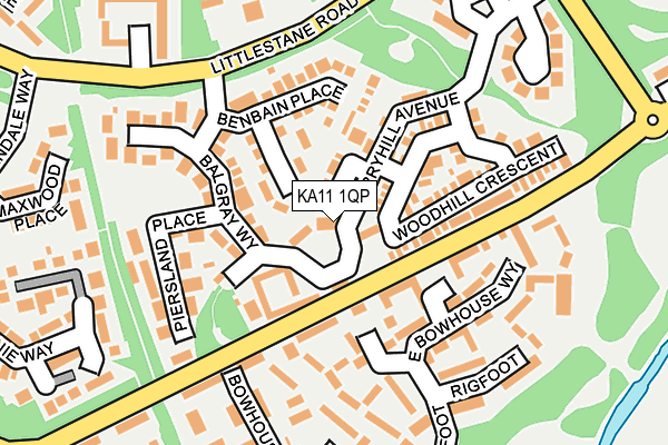 KA11 1QP map - OS OpenMap – Local (Ordnance Survey) KA11 1QP map - OS OpenMap – Local (Ordnance Survey)