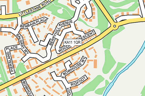 KA11 1QR map - OS OpenMap – Local (Ordnance Survey) KA11 1QR map - OS OpenMap – Local (Ordnance Survey)