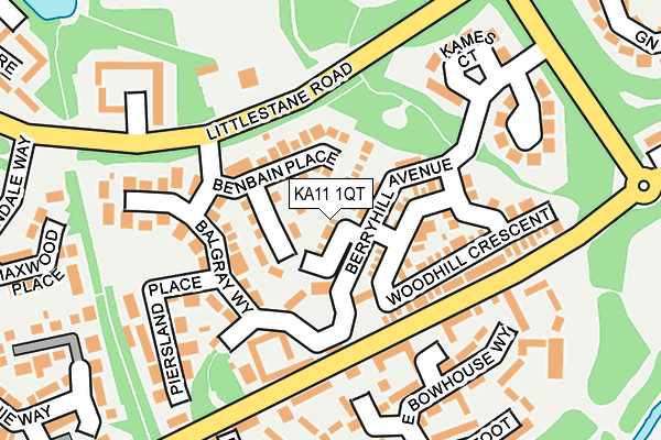 KA11 1QT map - OS OpenMap – Local (Ordnance Survey) KA11 1QT map - OS OpenMap – Local (Ordnance Survey)