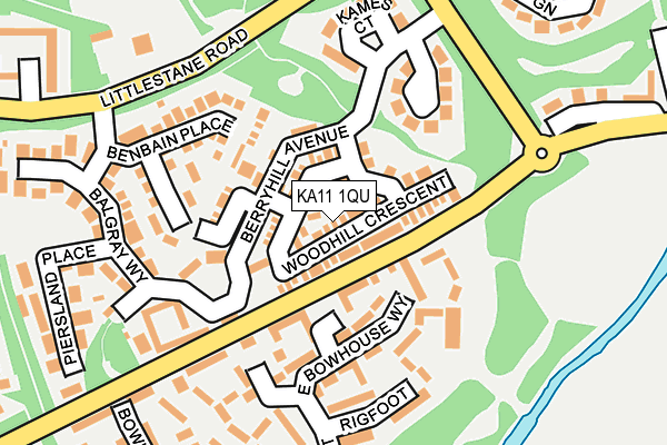 KA11 1QU map - OS OpenMap – Local (Ordnance Survey) KA11 1QU map - OS OpenMap – Local (Ordnance Survey)