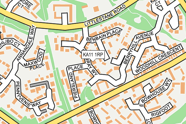 KA11 1RP map - OS OpenMap – Local (Ordnance Survey) KA11 1RP map - OS OpenMap – Local (Ordnance Survey)