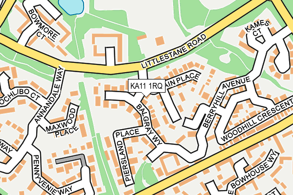 KA11 1RQ map - OS OpenMap – Local (Ordnance Survey) KA11 1RQ map - OS OpenMap – Local (Ordnance Survey)