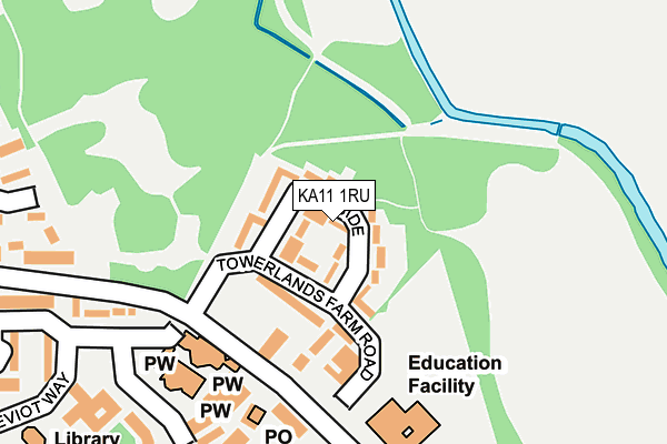 KA11 1RU map - OS OpenMap – Local (Ordnance Survey) KA11 1RU map - OS OpenMap – Local (Ordnance Survey)