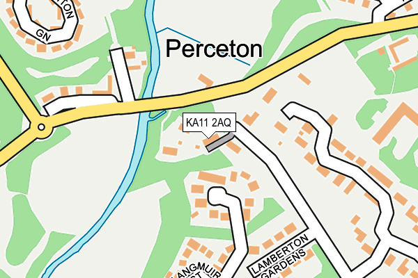 KA11 2AQ map - OS OpenMap – Local (Ordnance Survey)
