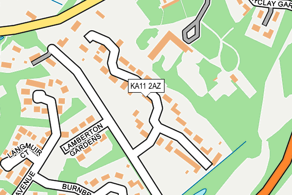 KA11 2AZ map - OS OpenMap – Local (Ordnance Survey) KA11 2AZ map - OS OpenMap – Local (Ordnance Survey)
