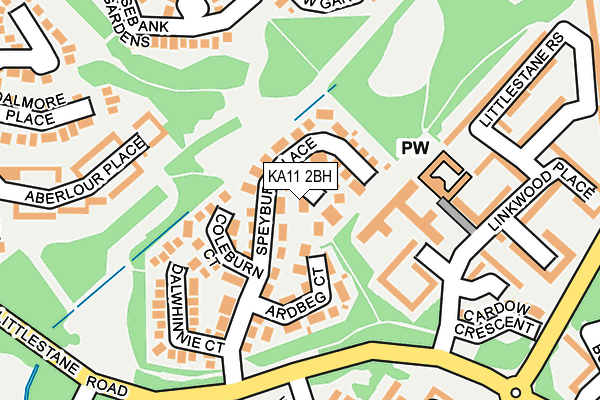 KA11 2BH map - OS OpenMap – Local (Ordnance Survey) KA11 2BH map - OS OpenMap – Local (Ordnance Survey)