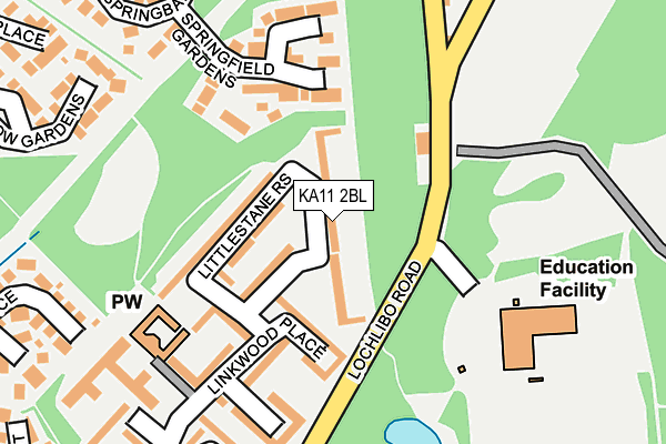 KA11 2BL map - OS OpenMap – Local (Ordnance Survey) KA11 2BL map - OS OpenMap – Local (Ordnance Survey)