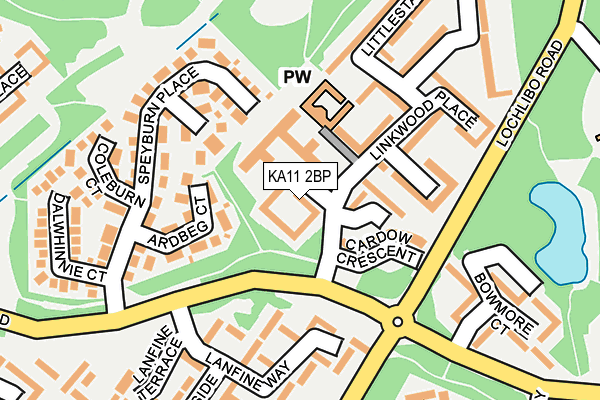 KA11 2BP map - OS OpenMap – Local (Ordnance Survey) KA11 2BP map - OS OpenMap – Local (Ordnance Survey)