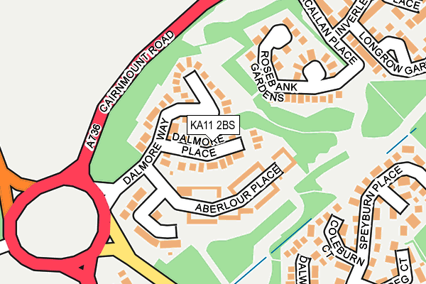 KA11 2BS map - OS OpenMap – Local (Ordnance Survey) KA11 2BS map - OS OpenMap – Local (Ordnance Survey)