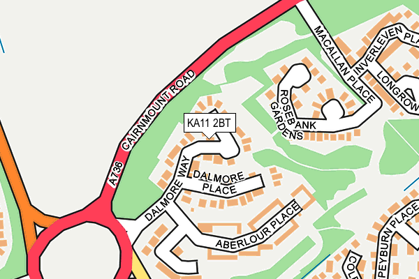 KA11 2BT map - OS OpenMap – Local (Ordnance Survey) KA11 2BT map - OS OpenMap – Local (Ordnance Survey)