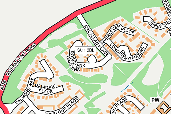 KA11 2DL map - OS OpenMap – Local (Ordnance Survey) KA11 2DL map - OS OpenMap – Local (Ordnance Survey)