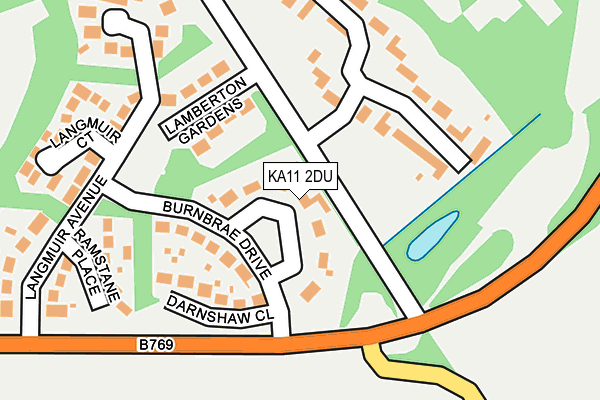 KA11 2DU map - OS OpenMap – Local (Ordnance Survey)