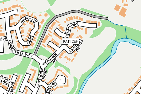 KA11 2EF map - OS OpenMap – Local (Ordnance Survey) KA11 2EF map - OS OpenMap – Local (Ordnance Survey)