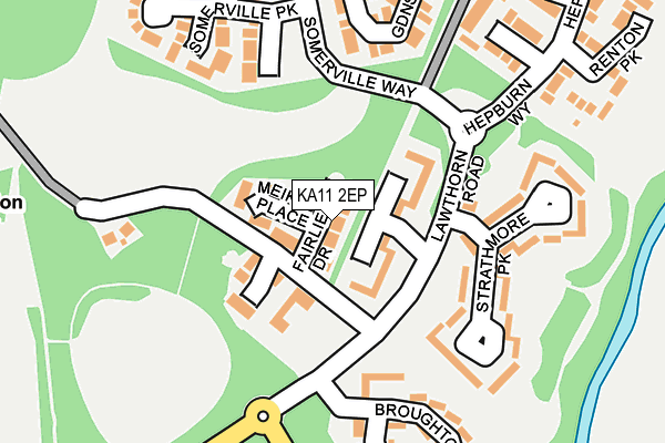 KA11 2EP map - OS OpenMap – Local (Ordnance Survey) KA11 2EP map - OS OpenMap – Local (Ordnance Survey)