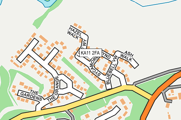KA11 2FA map - OS OpenMap – Local (Ordnance Survey) KA11 2FA map - OS OpenMap – Local (Ordnance Survey)