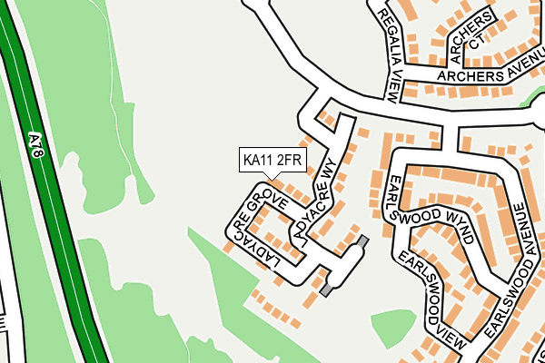 KA11 2FR map - OS OpenMap – Local (Ordnance Survey) KA11 2FR map - OS OpenMap – Local (Ordnance Survey)