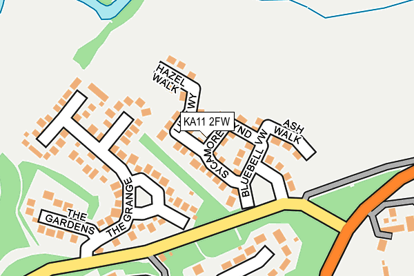 KA11 2FW map - OS OpenMap – Local (Ordnance Survey) KA11 2FW map - OS OpenMap – Local (Ordnance Survey)