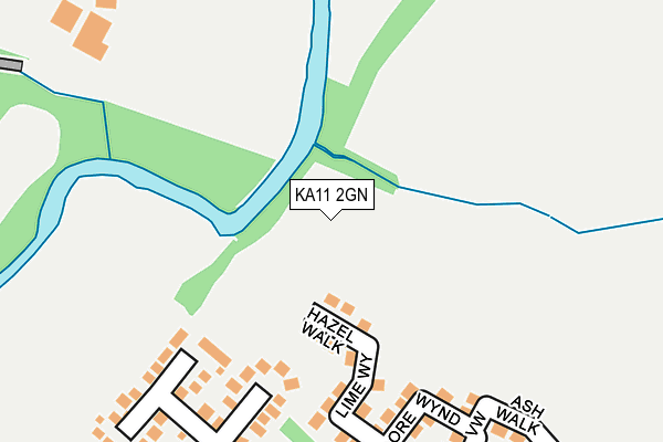 KA11 2GN map - OS OpenMap – Local (Ordnance Survey) KA11 2GN map - OS OpenMap – Local (Ordnance Survey)