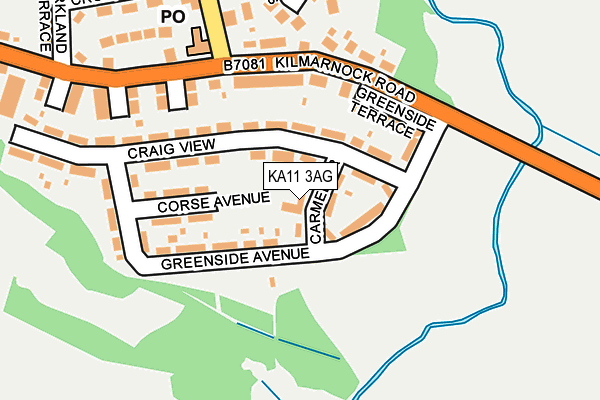 KA11 3AG map - OS OpenMap – Local (Ordnance Survey) KA11 3AG map - OS OpenMap – Local (Ordnance Survey)