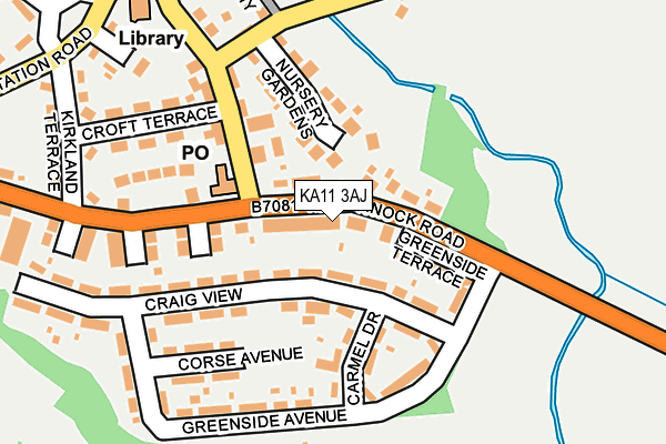 KA11 3AJ map - OS OpenMap – Local (Ordnance Survey) KA11 3AJ map - OS OpenMap – Local (Ordnance Survey)