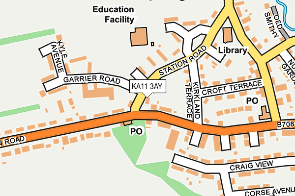 KA11 3AY map - OS OpenMap – Local (Ordnance Survey) KA11 3AY map - OS OpenMap – Local (Ordnance Survey)