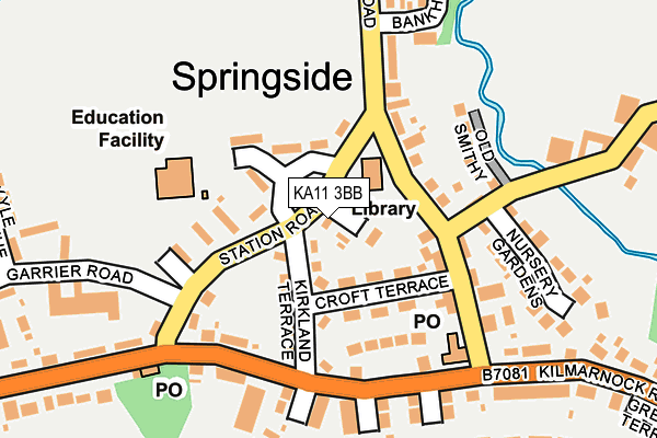 KA11 3BB map - OS OpenMap – Local (Ordnance Survey) KA11 3BB map - OS OpenMap – Local (Ordnance Survey)