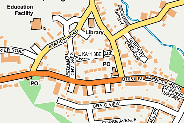 KA11 3BE map - OS OpenMap – Local (Ordnance Survey) KA11 3BE map - OS OpenMap – Local (Ordnance Survey)