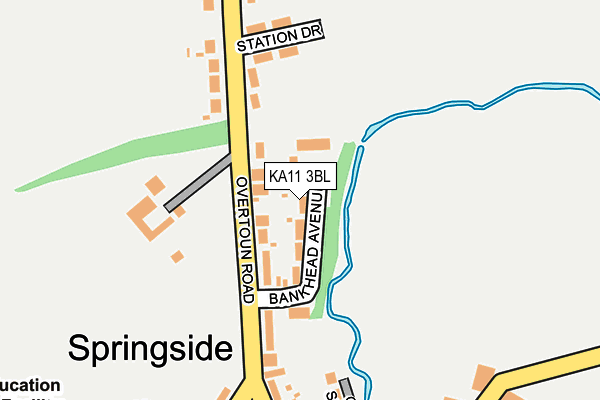 KA11 3BL map - OS OpenMap – Local (Ordnance Survey)