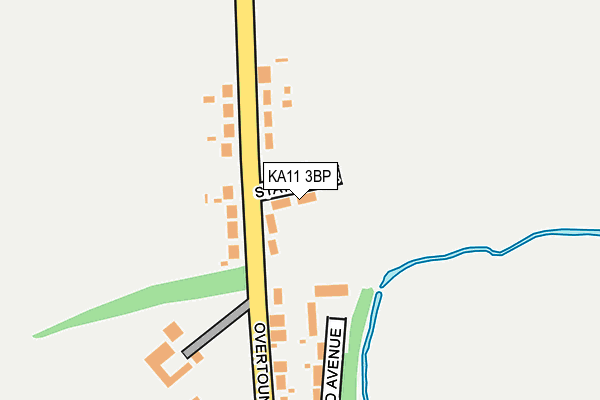 KA11 3BP map - OS OpenMap – Local (Ordnance Survey) KA11 3BP map - OS OpenMap – Local (Ordnance Survey)