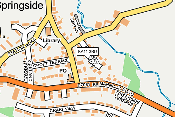 KA11 3BU map - OS OpenMap – Local (Ordnance Survey) KA11 3BU map - OS OpenMap – Local (Ordnance Survey)