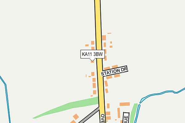 KA11 3BW map - OS OpenMap – Local (Ordnance Survey) KA11 3BW map - OS OpenMap – Local (Ordnance Survey)