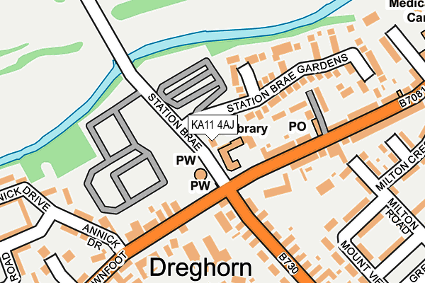 KA11 4AJ map - OS OpenMap – Local (Ordnance Survey) KA11 4AJ map - OS OpenMap – Local (Ordnance Survey)