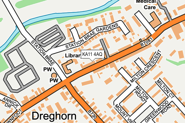 KA11 4AQ map - OS OpenMap – Local (Ordnance Survey) KA11 4AQ map - OS OpenMap – Local (Ordnance Survey)