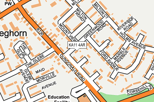 KA11 4AR map - OS OpenMap – Local (Ordnance Survey) KA11 4AR map - OS OpenMap – Local (Ordnance Survey)
