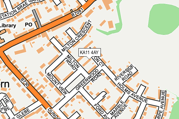KA11 4AY map - OS OpenMap – Local (Ordnance Survey) KA11 4AY map - OS OpenMap – Local (Ordnance Survey)