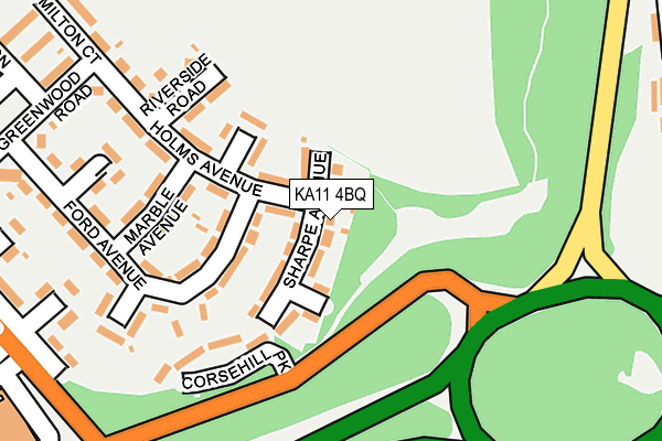 KA11 4BQ map - OS OpenMap – Local (Ordnance Survey) KA11 4BQ map - OS OpenMap – Local (Ordnance Survey)