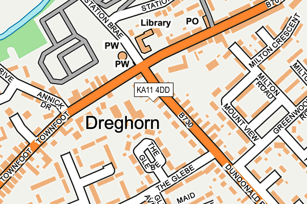 KA11 4DD map - OS OpenMap – Local (Ordnance Survey) KA11 4DD map - OS OpenMap – Local (Ordnance Survey)