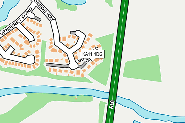 KA11 4DG map - OS OpenMap – Local (Ordnance Survey) KA11 4DG map - OS OpenMap – Local (Ordnance Survey)