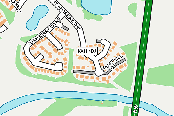 KA11 4DJ map - OS OpenMap – Local (Ordnance Survey) KA11 4DJ map - OS OpenMap – Local (Ordnance Survey)