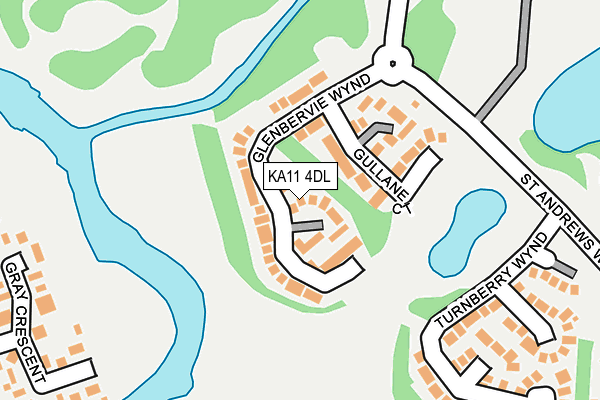 KA11 4DL map - OS OpenMap – Local (Ordnance Survey) KA11 4DL map - OS OpenMap – Local (Ordnance Survey)