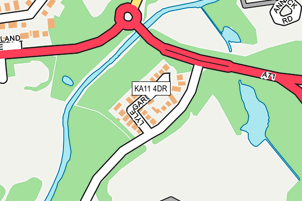 KA11 4DR map - OS OpenMap – Local (Ordnance Survey) KA11 4DR map - OS OpenMap – Local (Ordnance Survey)