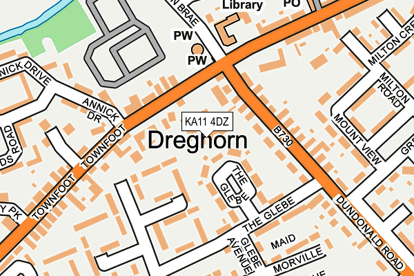 KA11 4DZ map - OS OpenMap – Local (Ordnance Survey) KA11 4DZ map - OS OpenMap – Local (Ordnance Survey)