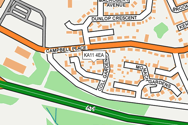 KA11 4EA map - OS OpenMap – Local (Ordnance Survey) KA11 4EA map - OS OpenMap – Local (Ordnance Survey)