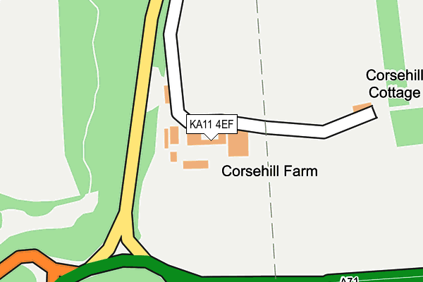KA11 4EF map - OS OpenMap – Local (Ordnance Survey)