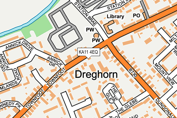 KA11 4EQ map - OS OpenMap – Local (Ordnance Survey)