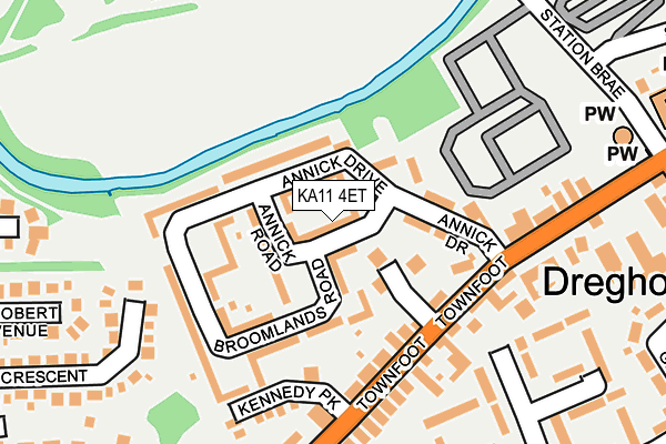 KA11 4ET map - OS OpenMap – Local (Ordnance Survey) KA11 4ET map - OS OpenMap – Local (Ordnance Survey)