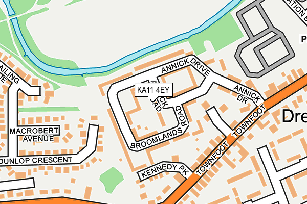 KA11 4EY map - OS OpenMap – Local (Ordnance Survey) KA11 4EY map - OS OpenMap – Local (Ordnance Survey)