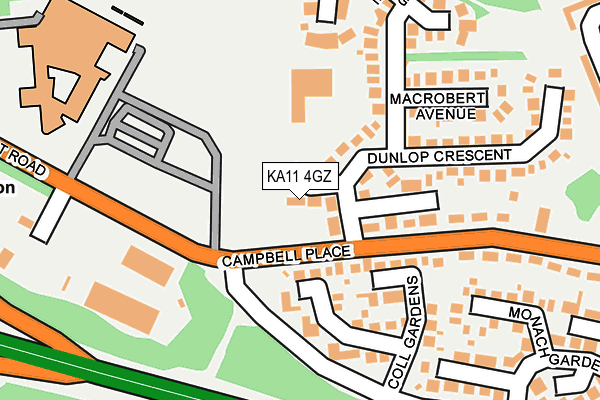 KA11 4GZ map - OS OpenMap – Local (Ordnance Survey) KA11 4GZ map - OS OpenMap – Local (Ordnance Survey)